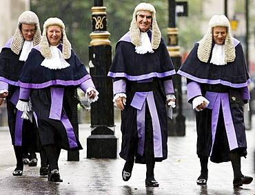 Judges Procession from Westminster Abbey, London, England, United Kingdom