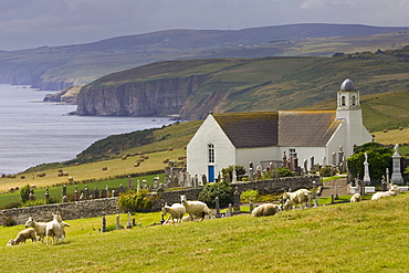 Canisbay church and graveyard in Caithness, Scotland, United Kingdom