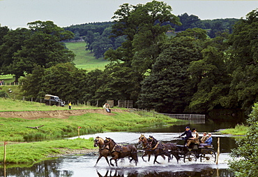 Carriage Driving Championships held in the grounds of Lowther Castle, Cumbria, United Kingdom