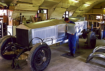 Restoration of a rare vintage Rolls Royce, Gloucestershire, England