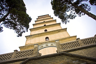 Big Wild Goose Pagoda, Tang dynasty architecture, Xian, China