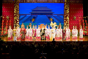 Dancers performing in the Tang Dance Show, Shaanxi Grand Opera House, Xian, China