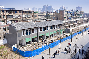 New houses under construction in Xian, China