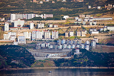 New town built to re-home Chinese communities as part of Three Gorges dam project, Yangtze River, China