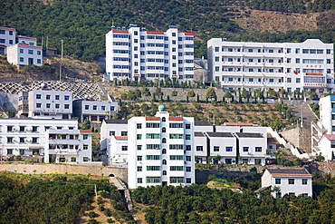 New town built to re-home Chinese communities as part of Three Gorges dam project, Yangze River, China