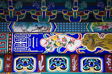 Newly restored paintings at The Gate of Inviting the Moon, The Summer Palace, Beijing, China