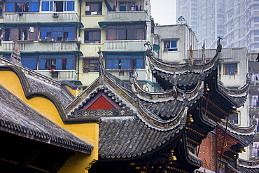 Ancient and modern architecture in Chongqing, China