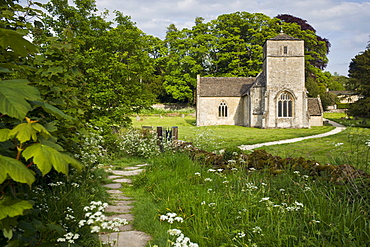 Church of St Michael and St Martin at Eastleach Martin, The Cotswolds, Gloucestershire, UK