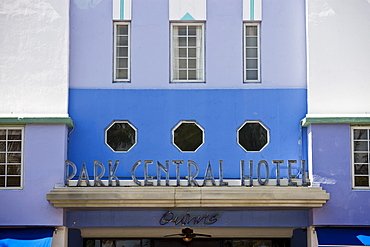 The Park Central Hotel South Beach, in Ocean Drive, South Beach, Miami, Floriday, USA