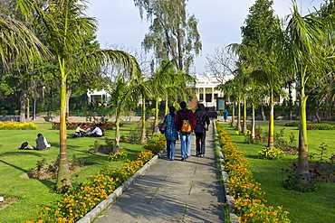 Indian students at Delhi University in former Viceroy's Residence, New Delhi, India