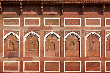 Agra Fort the Jahangir Mahal, zenana palace residence of Rajput wives of Mughal Emperor Akbar