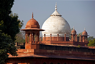 Tombs of Maids of Honour, part of The Taj Mahal complex in Uttar Pradesh, India