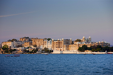 The City Palace Complex and Shiv Niwas Palace Hotel owned by 76th Maharana of Mewar, His Highness, Shreeji Arvind Singh Mewar of Udaipur, Rajasthan, India