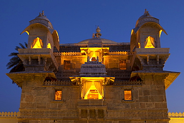 Jagmandir Island Palace part of The City Palace Complex owned by 76th Maharana of Mewar, His Highness, Shreeji Arvind Singh Mewar of Udaipur, Rajasthan, India