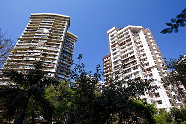 High rise development at Cuffe Parade in South Mumbai, India, where  the thriving Indian economy is evident