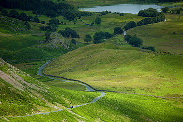 Wrynose Pass in the Dudden Valley part of the Lake District National Park, Cumbria, UK