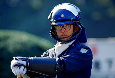 Police officer in Tokyo, Japan