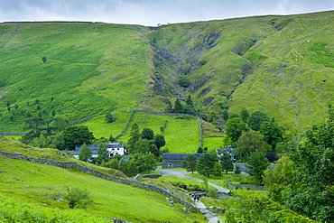 Lakeland scenery near Watendlath in the Lake District National Park, Cumbria, UK