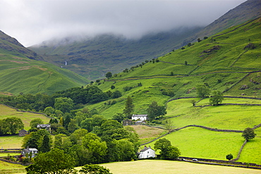 Hill Farm at Easedale near Grasmere in the Lake District National Park, Cumbria, UK