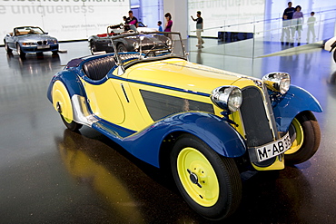 BMW 315 1934 model car on display  at the BMW Museum and Headquarters in Munich, Bavaria, Germany