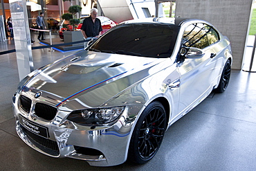 BMW M3 Showcar Chrome Bullet on display at the BMW Museum and Headquarters in Munich, Bavaria, Germany