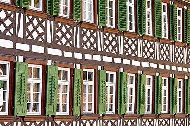 Timber-framed Guesthouse Sonne in Schiltach in the Bavarian Alps, Germany