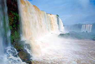 Water thundering over the Iguaco Falls, Brazil