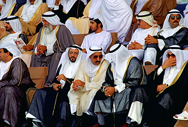 VIPs attending a national parade in Abu Dhabi