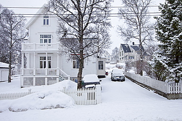 Luxury home at Jonas Lies Gate in the elegant residential area of Tromso within the Arctic Circle in Northern Norway