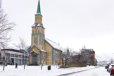 Cathedral in Tromsoya, Tromso,  Arctic Circle in Northern Norway