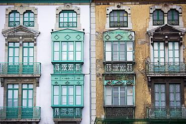 Traditional architecture in Gijon city, Asturias, Northern Spain