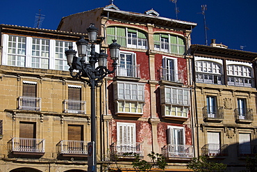 Traditional architecture in the town of Haro in La Rioja province of Northern Spain