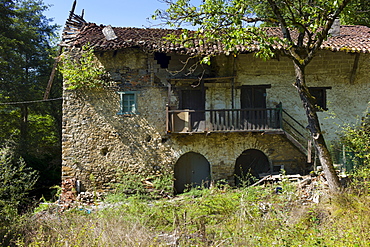 Traditional Basque architecture in the Biskaia Basque region of Northern Spain