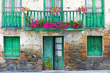 Traditional Basque architecture in the Biskaia Basque region of Northern Spain