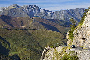 Car journey in Parc National des Pyrenees Occident, France