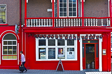 The Red House Bar public bar in Chapel Street, Lismore, County Waterford, Ireland