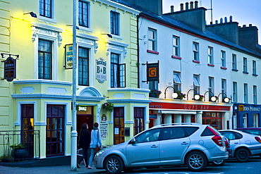 Guy's Bar and the Central Hotel in Clifden, Connemara, County Galway, Ireland