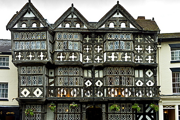 Tudor style timber-framed house in Corve Street, Ludlow, Shropshire, UK