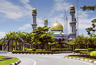 Jame'Asr Hassanal Bolkiah Mosque at Kampong Kiarong in Brunei Darussalam