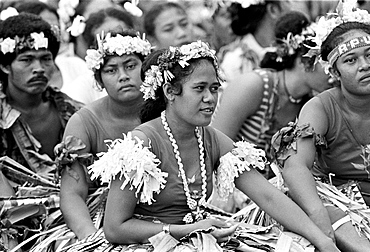 Local people at cultural event in Tuvalu, South Pacific