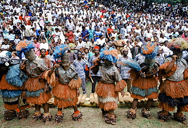 Local people at cultural festival in Bamenda, Cameroon, West Africa