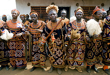 Local people at cultural festival in Bamenda, Cameroon, West Africa