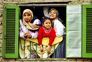 Family group in Cairo, Egypt