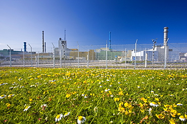 Nuclear waste reprocessing plant at Cap de la Hague in Normandy, France