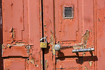 Door detail in Ballee, Normandy, France