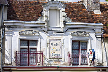 Cafe Des Sports in town of Richelieu in Loire Valley, Indre et Loire, France