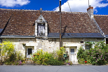 Traditional French cottage at Rivarennes, Loire Valley, France