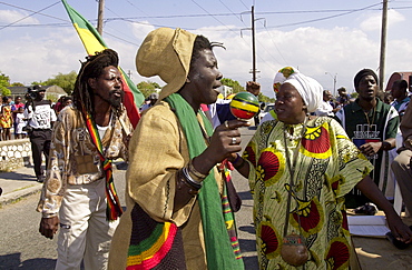 Young men in Trenchtown, Jamaica