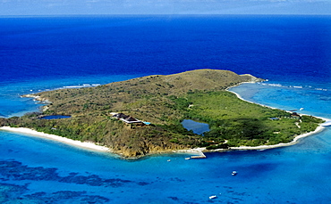 Sir Richard Branson's home on the island of Necker, in the British Virgin Isles