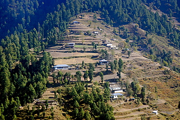 Karokoram mountains and Skardu Valley in Northern Pakistan